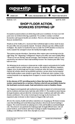 Shop Floor Action, Workers Stepping Up