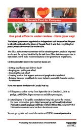 Our post office is under review - Have your say!