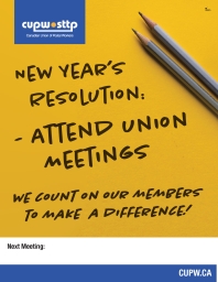 Customizable Union Meeting Poster