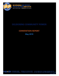 Delivering Community Power - Convention Report (2019)
