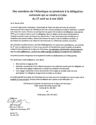 Délégation nationale Cuba Atlantique