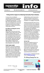 Polling Confirms Support for Delivering Community Power Initiatives