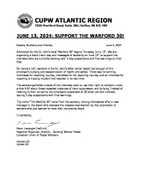 June 13, 2024: Support the Warford 30!