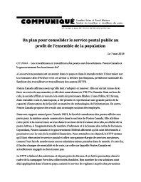 Un plan pour consolider le service postal public au profit de l’ensemble de la population