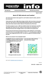 March 12th 2022; Action for Just Transition!