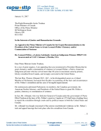An Appeal to the Prime Minister of Canada for his Urgent Recommendation to the President of the United States...
