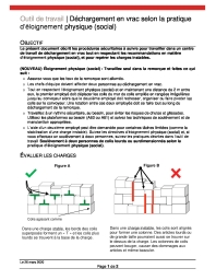 Déchargement en vrac selon la pratique d’éloignement physique (social)