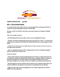 NORPW Newsletter - April 2021