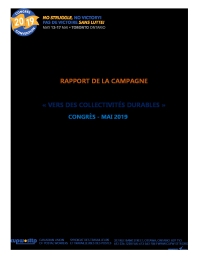 Rapport de la campagne « Vers des collectivités durables » - Congrès (2019)