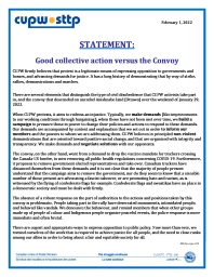 STATEMENT: Good collective action versus the Convoy