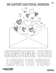 Poster: We Support Our Postal Workers