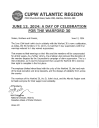 June 13, 2024: A Day of Celebration for the Warford 30