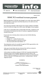 RSMC PCI workload increase payment