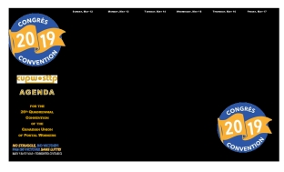 Agenda - National Convention 2019