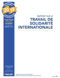 Rapport sur le travail de solidarité internationale (2019)