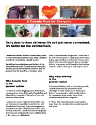 Daily door-to-door delivery: It’s not just more convenient. It’s better for the environment.