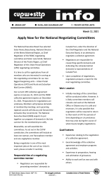 Apply Now for the National Negotiating Committees