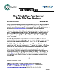 New Website Helps Parents Avoid Risky Child Care Situations