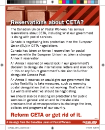 Reservations about CETA?