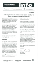 Federal government makes concessions relating to postal services in CETA negotiations