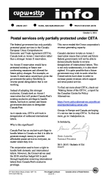 Postal services only partially protected under CETA