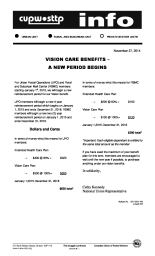 Vision Care Benefits –  A New Period Begins
