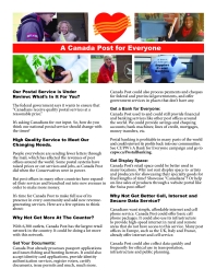 Our Postal Service is Under Review: What’s In It For You?